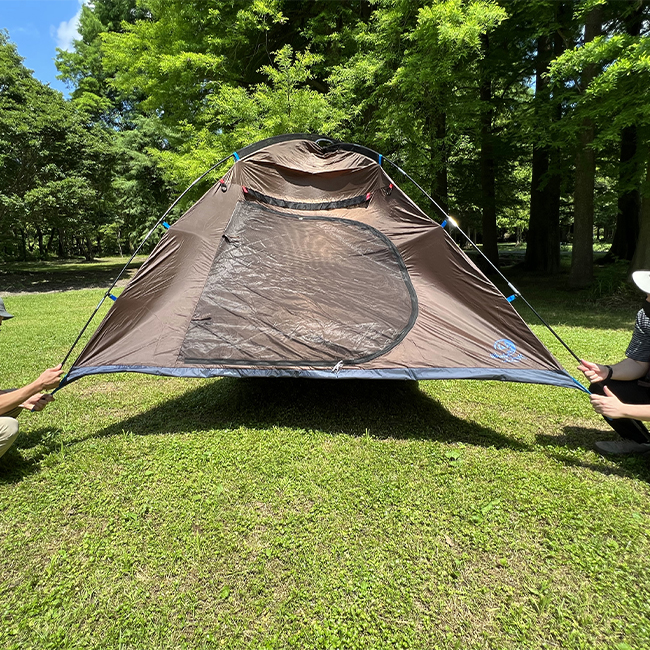 ファミリーキャンパー必見！ ホールアースの新作ドームテントが快適