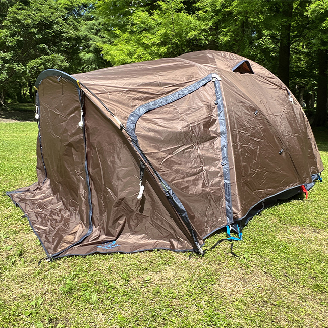 ファミリーキャンパー必見！ ホールアースの新作ドームテントが快適