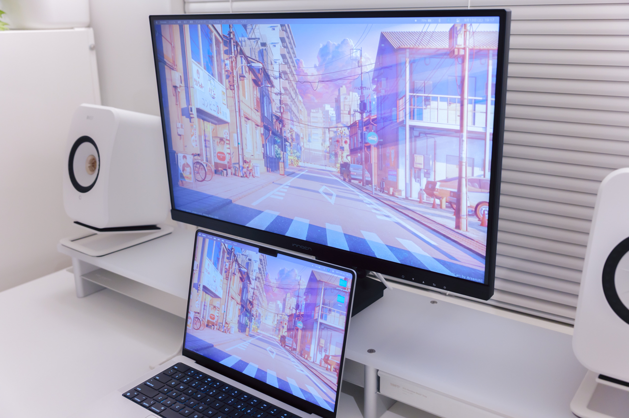 INNOCN 27D1U レビュー／簡単にMacと色を揃えられるコスパぶっ壊れ27