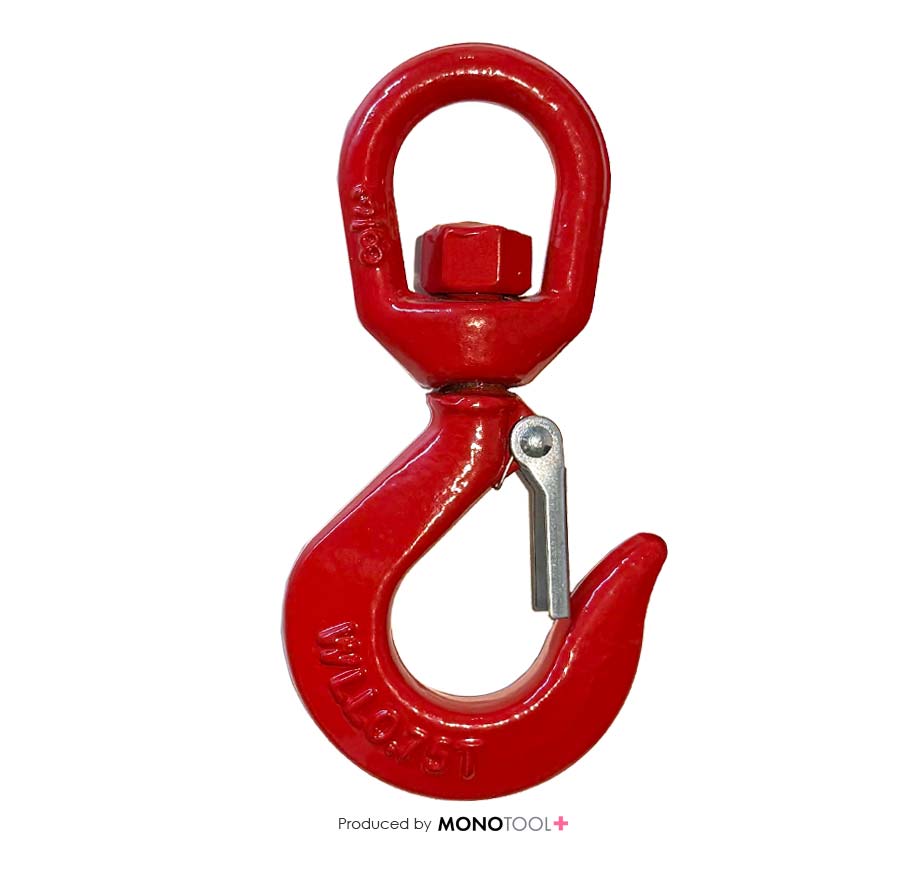 スイベルフック(ラッチ付) 0.75t 1t：S45C – モノツールプラス