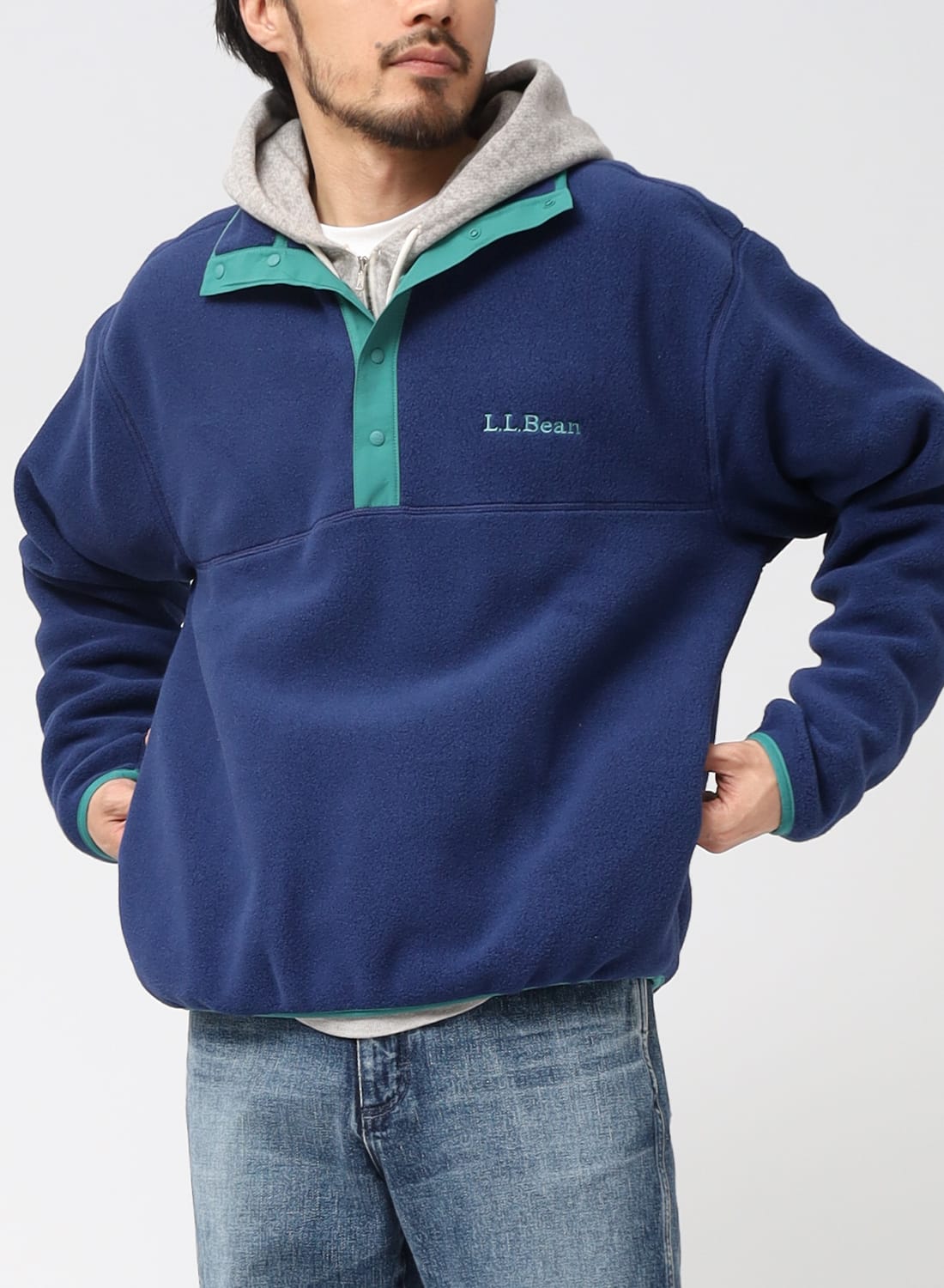 BEAN'S CLASSIC SNAP FLEECE II PULLOVER ADULTS|ビーンズ クラシック