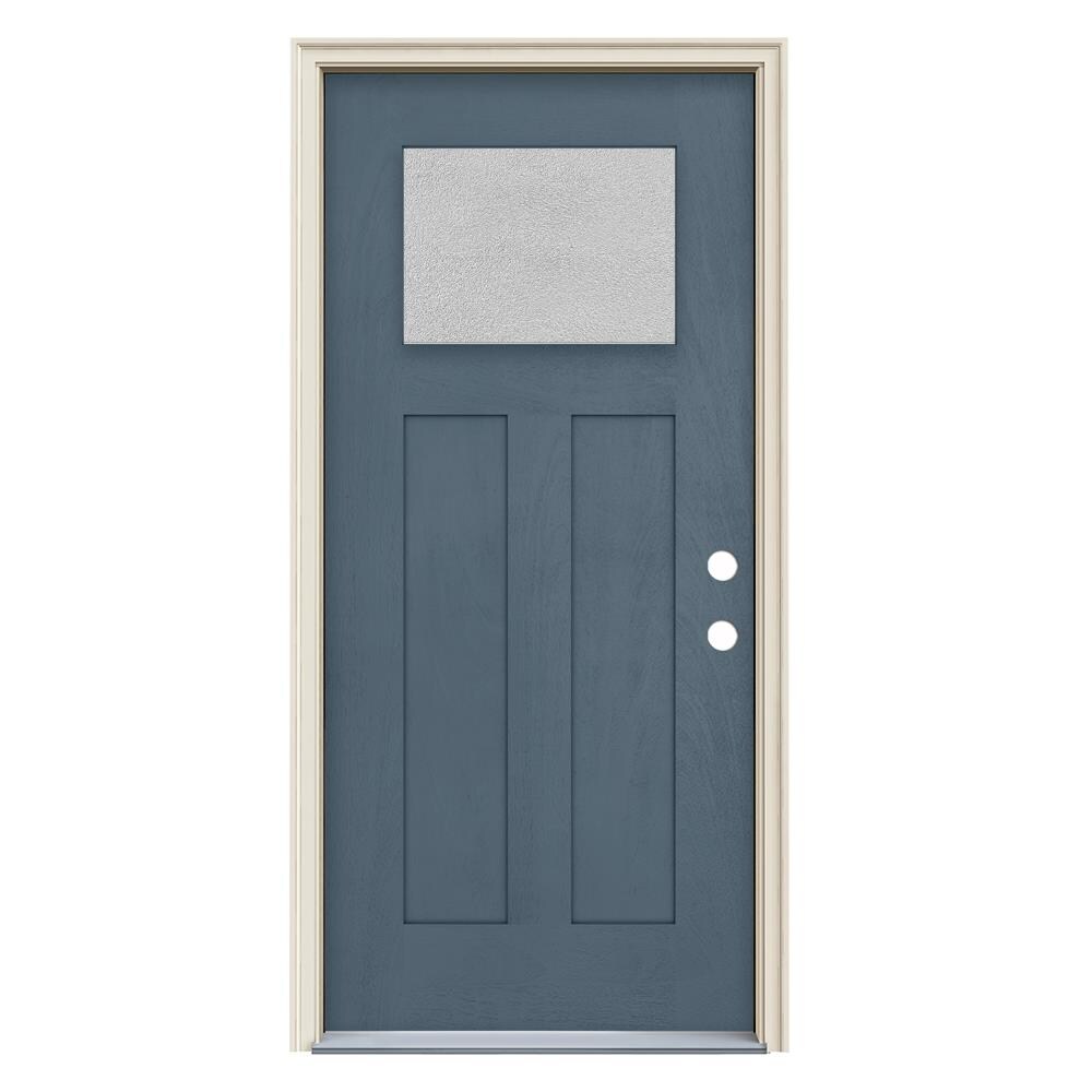 JELD-WEN Craftsman 36-in x 80-in x 4-9/16-in Fiberglass Craftsman