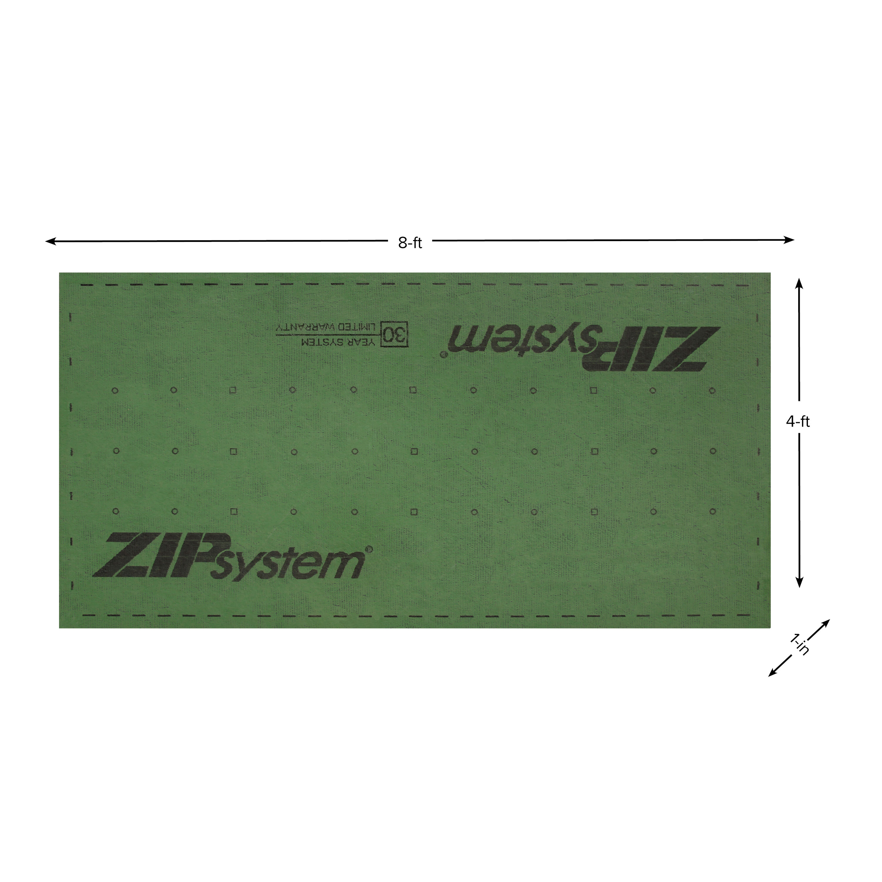 ZIP System 1-in x 4-ft x 8-ft OSB Sheathing in the Plywood