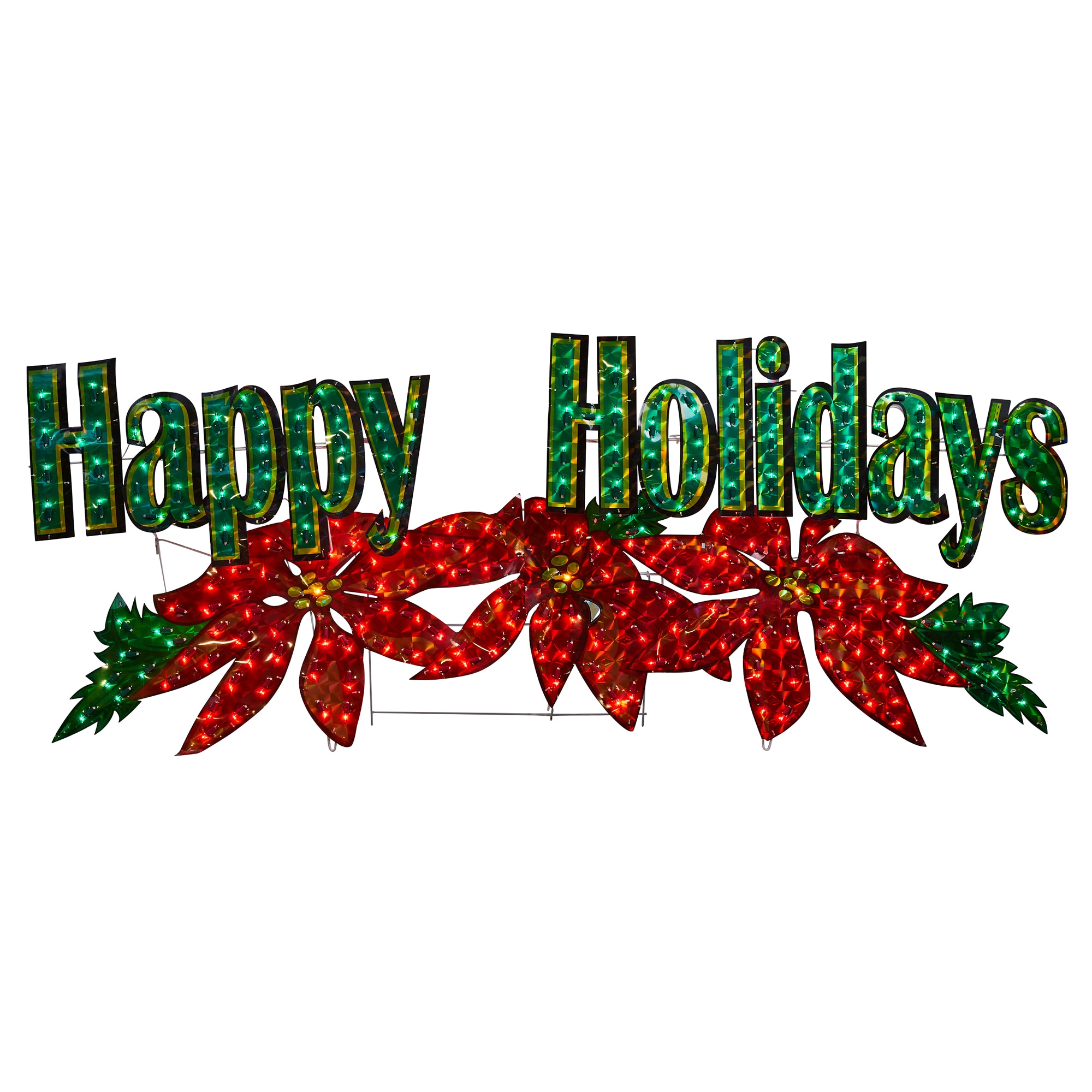 Holiday Living 28-in Freestanding Holiday greetings Sign with
