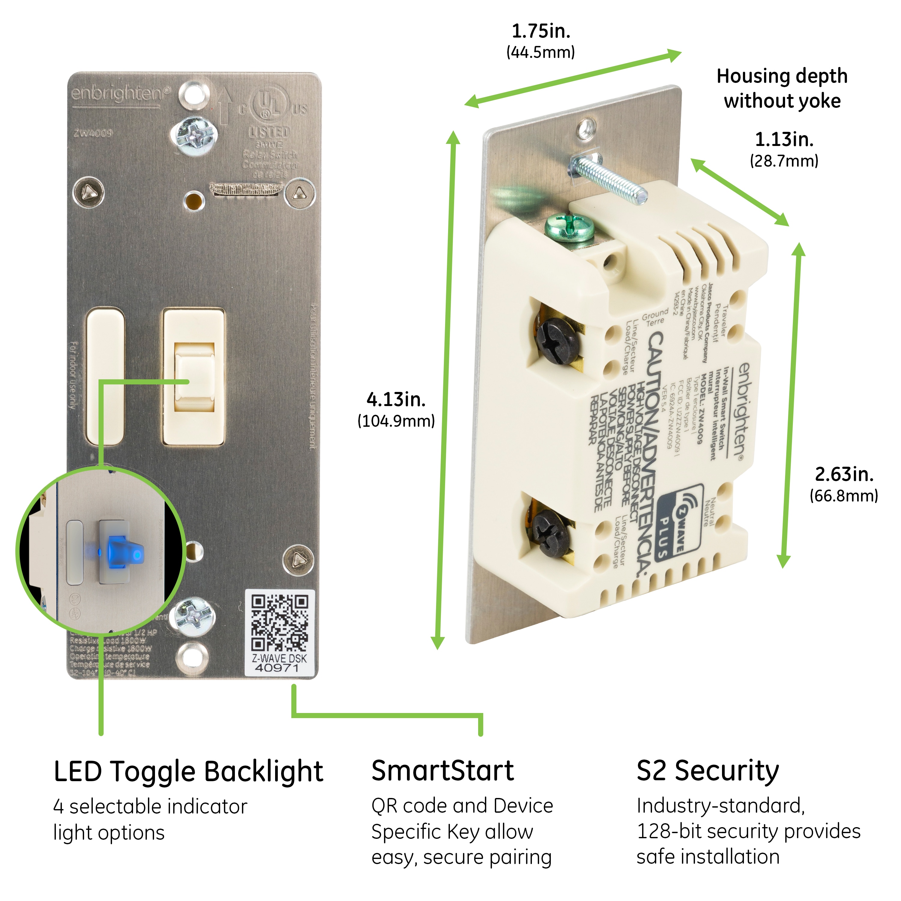 Enbrighten 0-amp 3-way Toggle Light Switch, Light Almond 14293 at