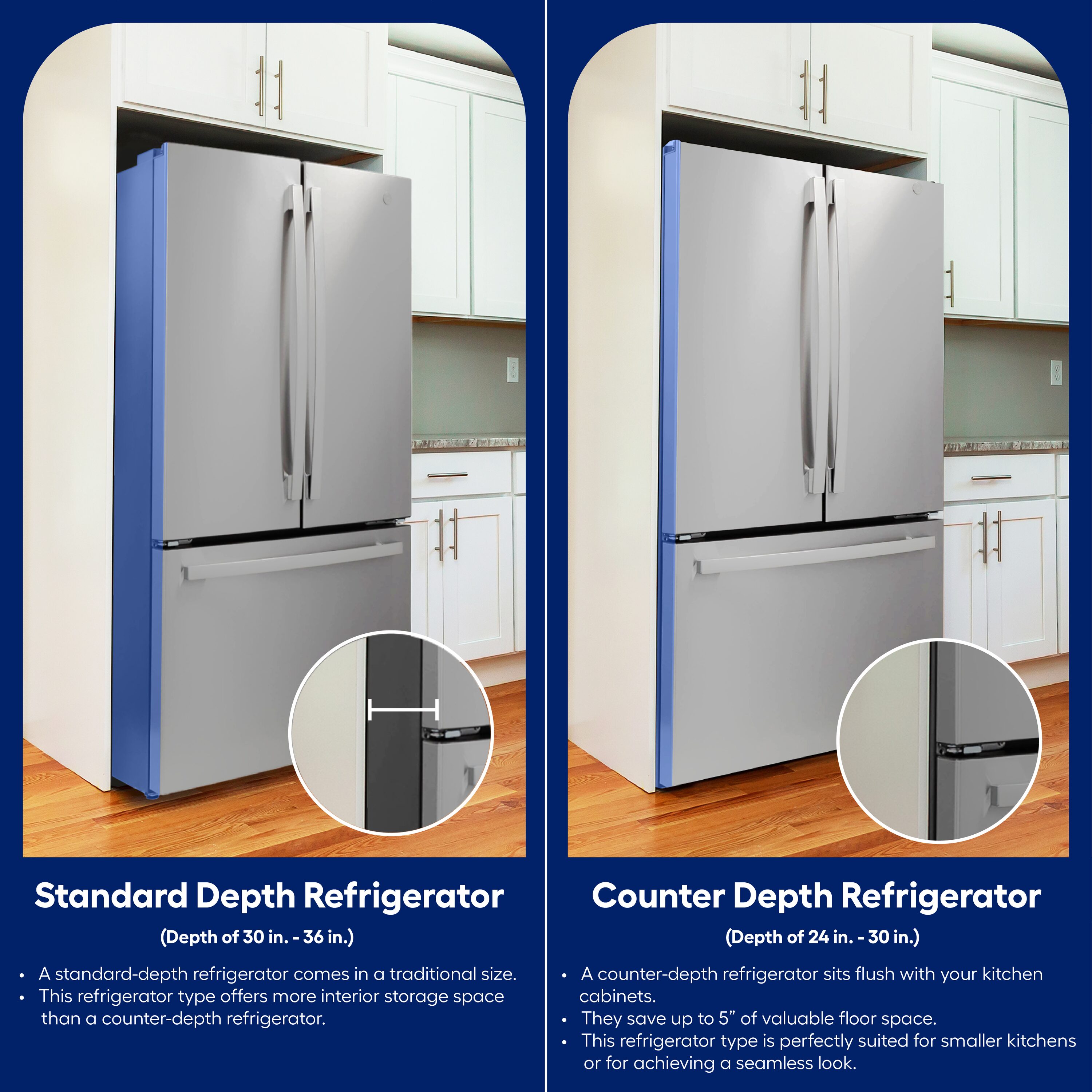 FORNO Rizzuto 27.6-cu ft Counter-depth Side-by-Side Refrigerator