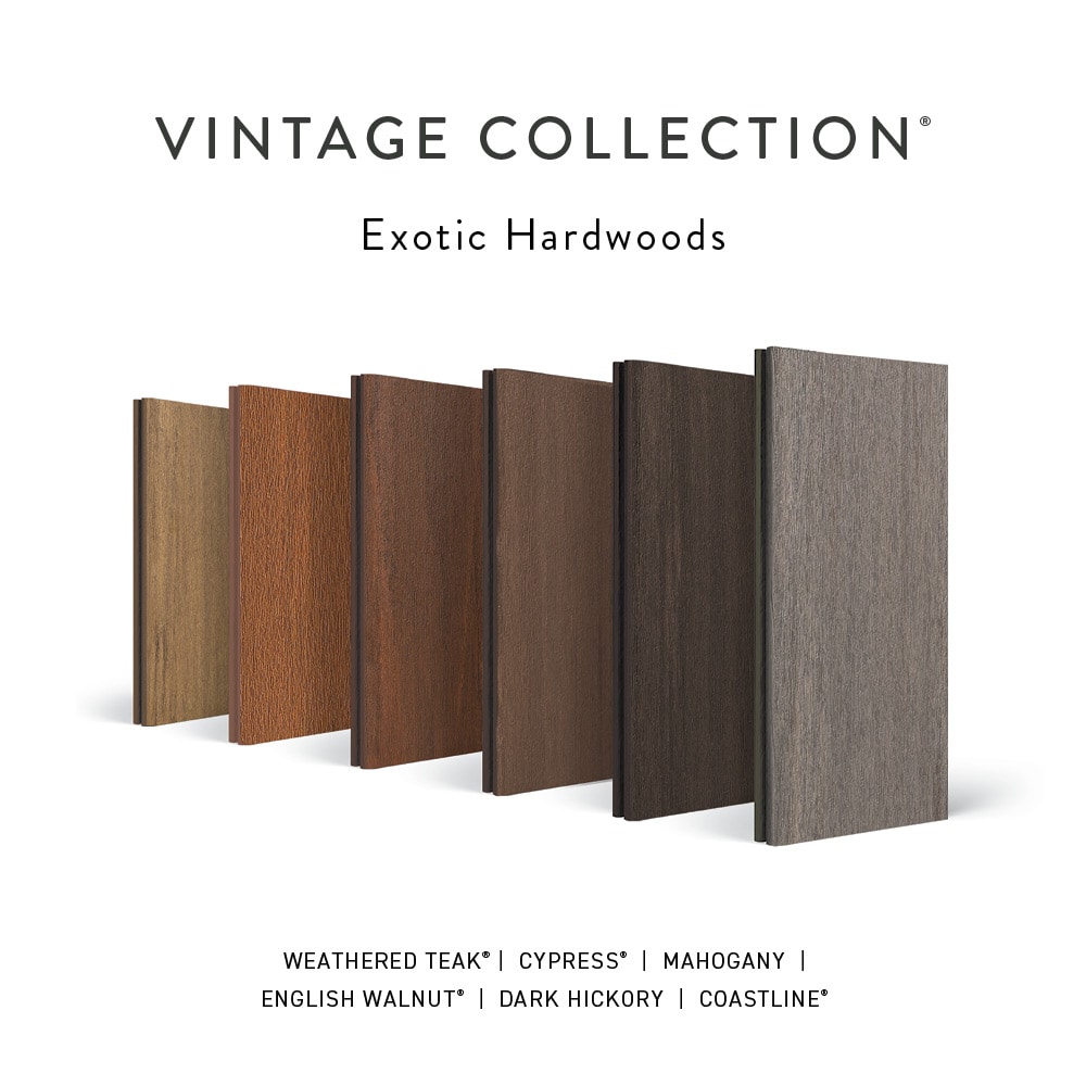 TimberTech Vintage 1-in x 6-in x 16-ft Dark Hickory PVC Deck board