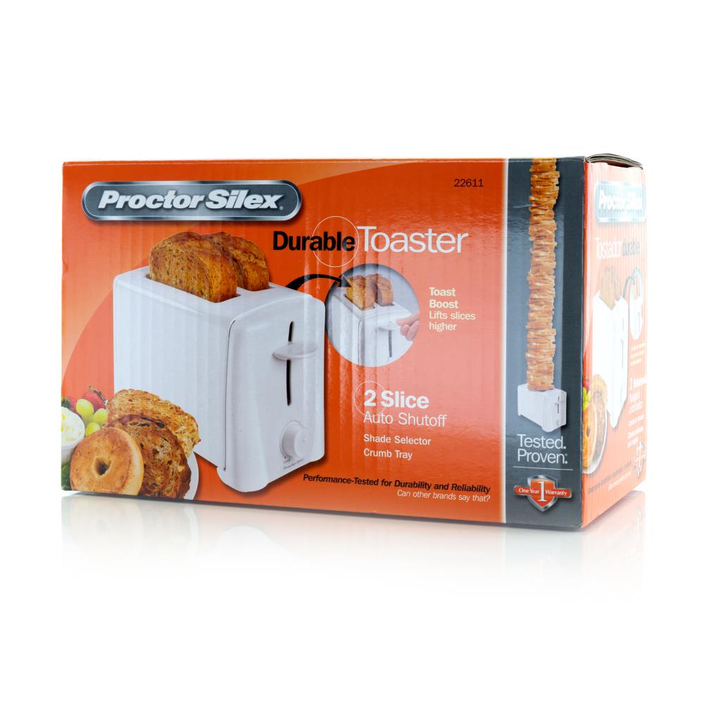 Proctor Silex 2-Slice White 750-Watt Toaster at Lowes.com