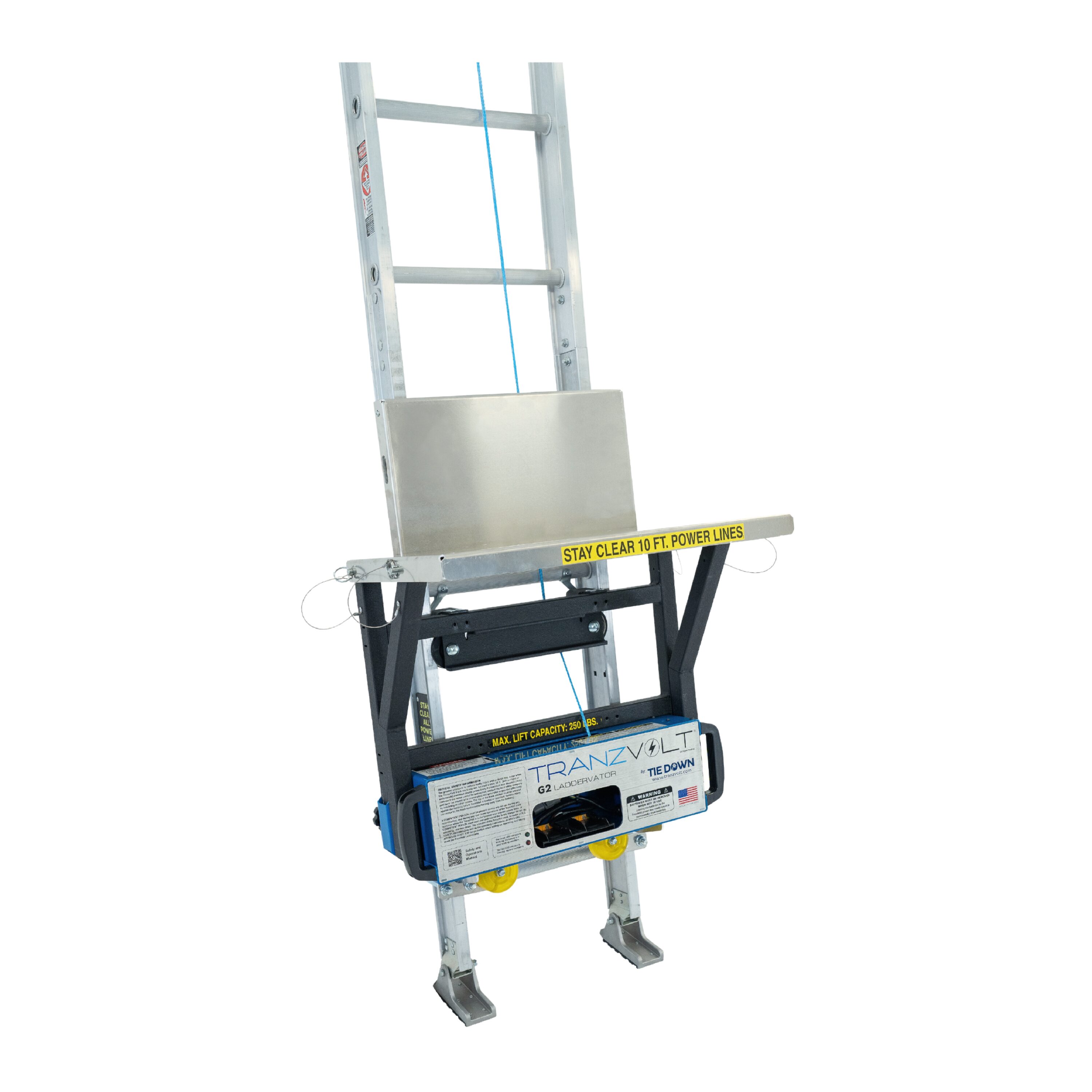 Tie Down TranzVolt Roofing Platform Pro Kit Dewalt Ladder hoists