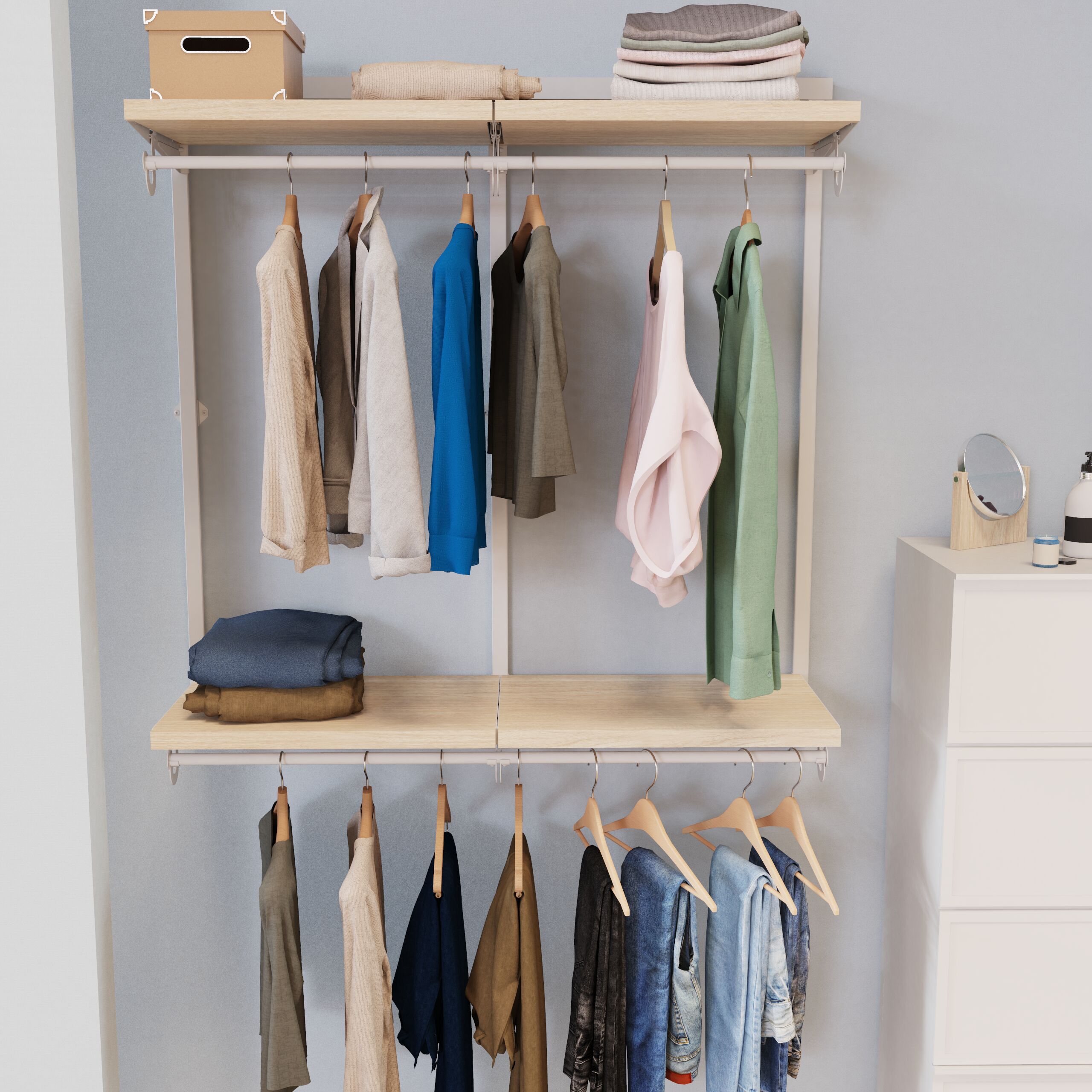 Origin 21 Edda 16.25-in D Natural Oak Solid Shelving in the Wood