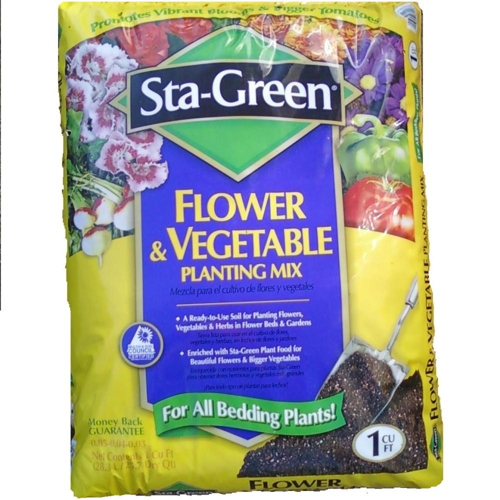 Sta-Green 1.0 Cubic feet Vegetable and flower Garden soil in the