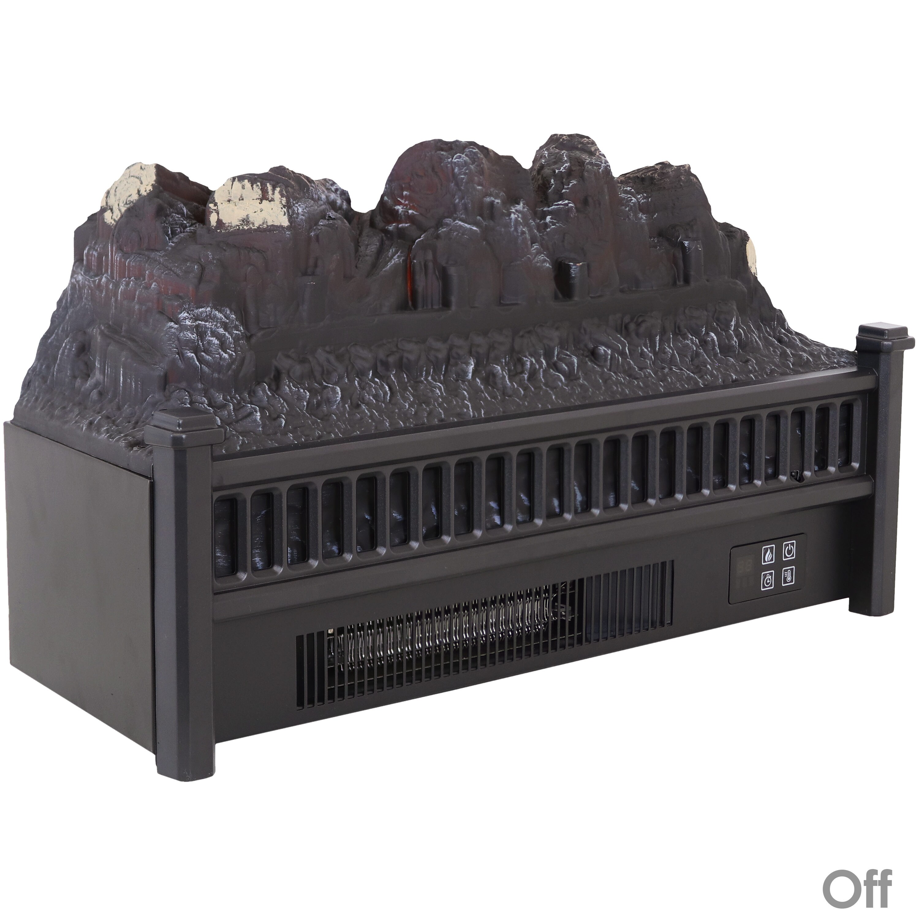 Sunnydaze Decor 23-in Black Electric Fireplace Insert ZHS-449 at