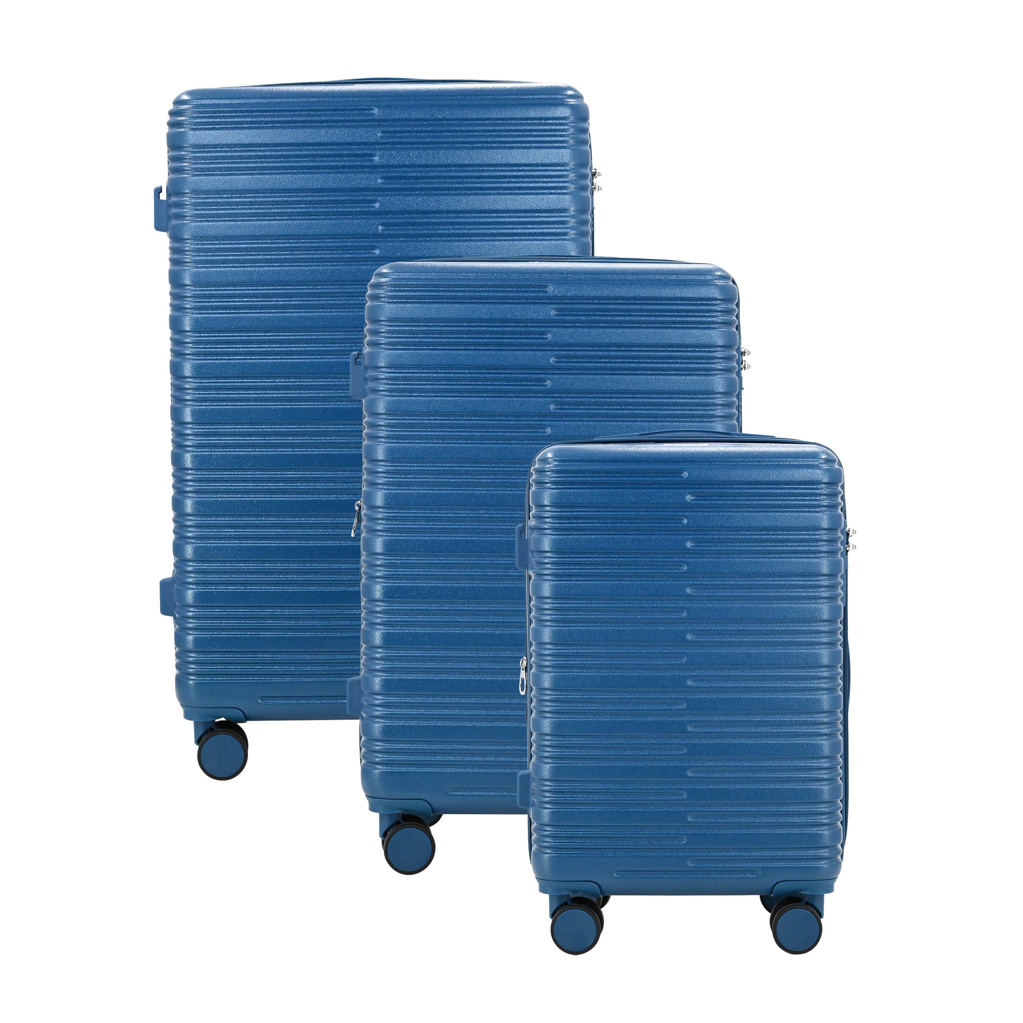 IZOD Romeo 3 Piece Lightweight Expandable ABS Luggage Set with