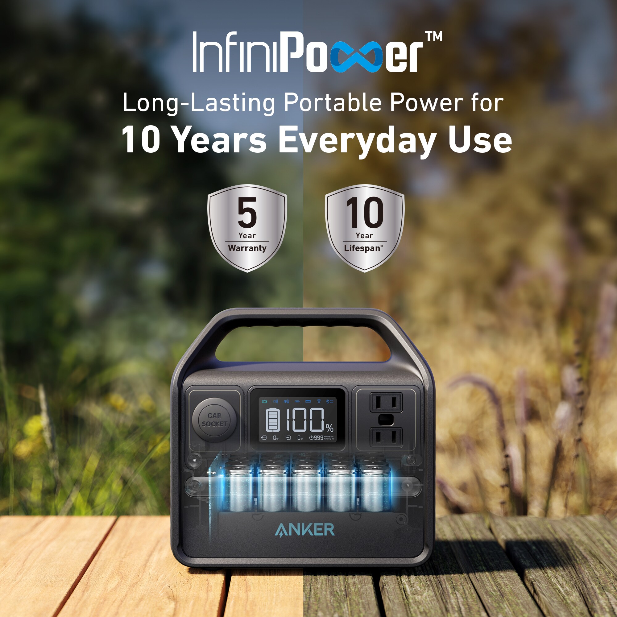 Anker SOLIX 522 300-Watts Portable Power Station SOLIX-21-PS at