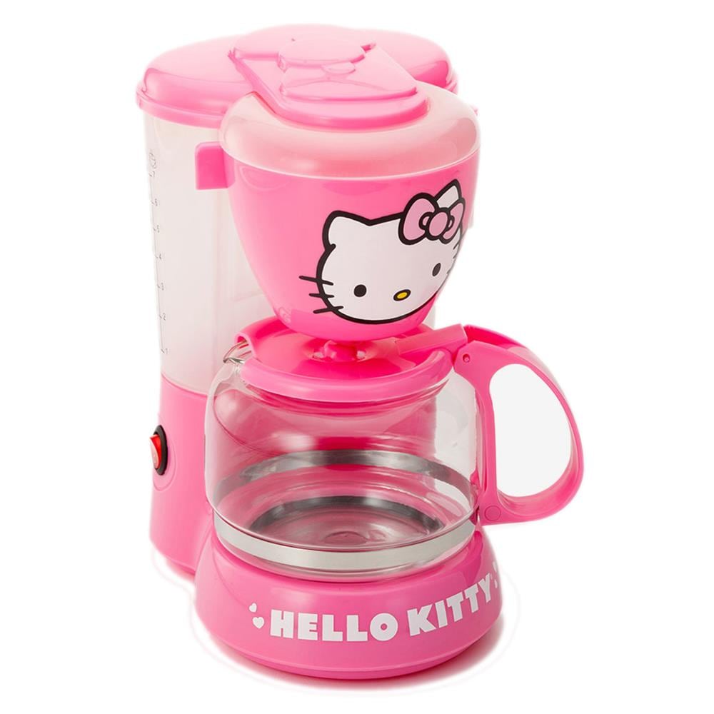 Hello Kitty 5-Cup Pink Commercial/Residential Drip Coffee Maker at