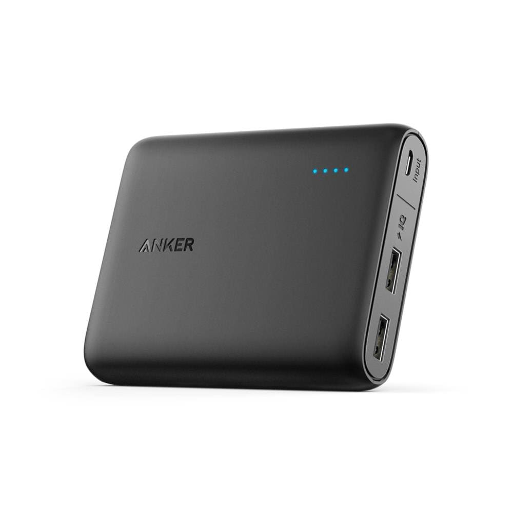 Anker PowerCore 10400mAh Black Power Bank - High Capacity, 3 USB