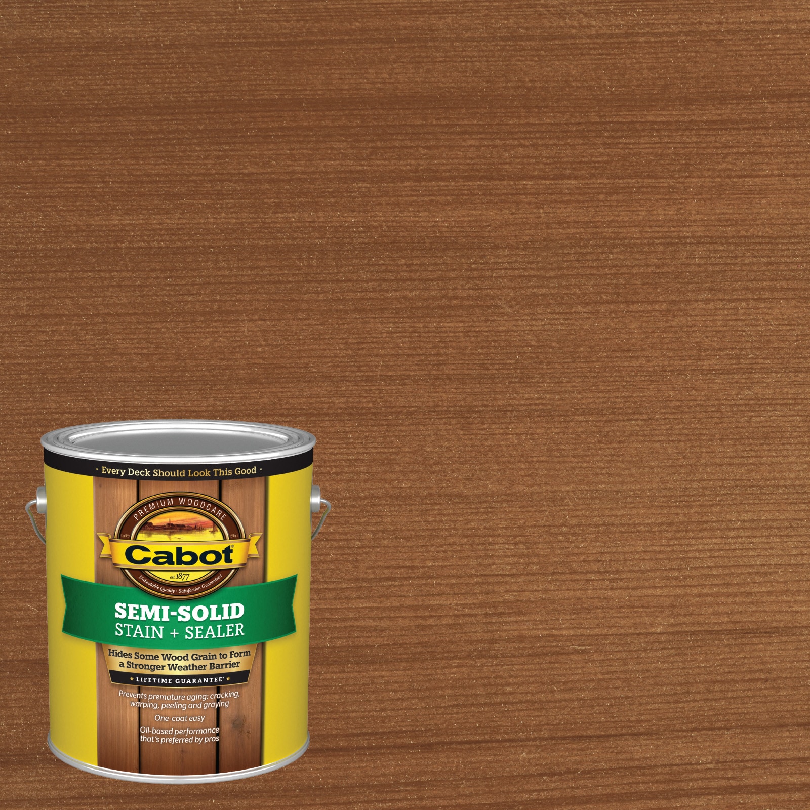 Cabot Bark Mulch Semi-solid Exterior Wood Stain and Sealer (1