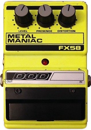DOD FX58 Metal Maniac - Pedal on ModularGrid