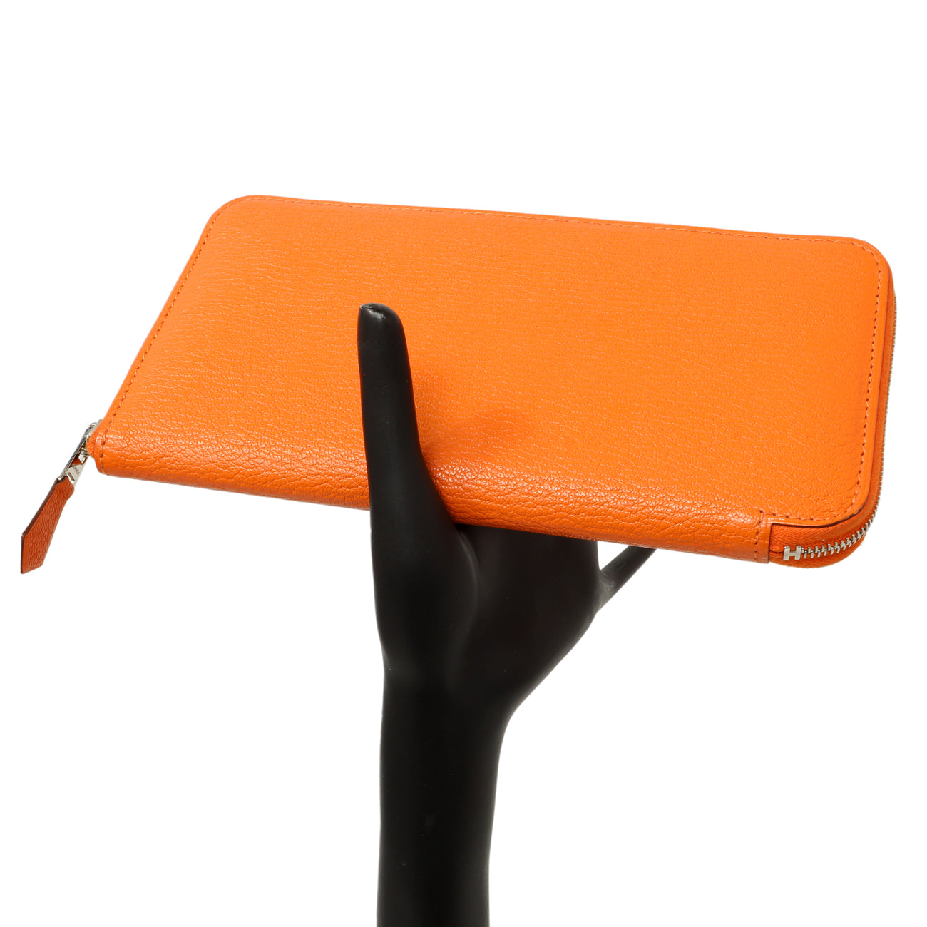 Hermes Orange Chevre Mysore Azap Wallet – Modaselle