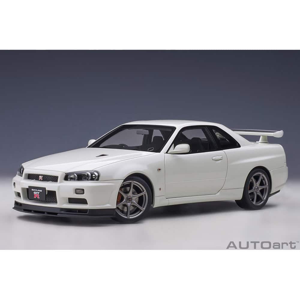 AUTOart - 1:18 Nissan Skyline GT-R (R34) V-spec II (White Pearl)