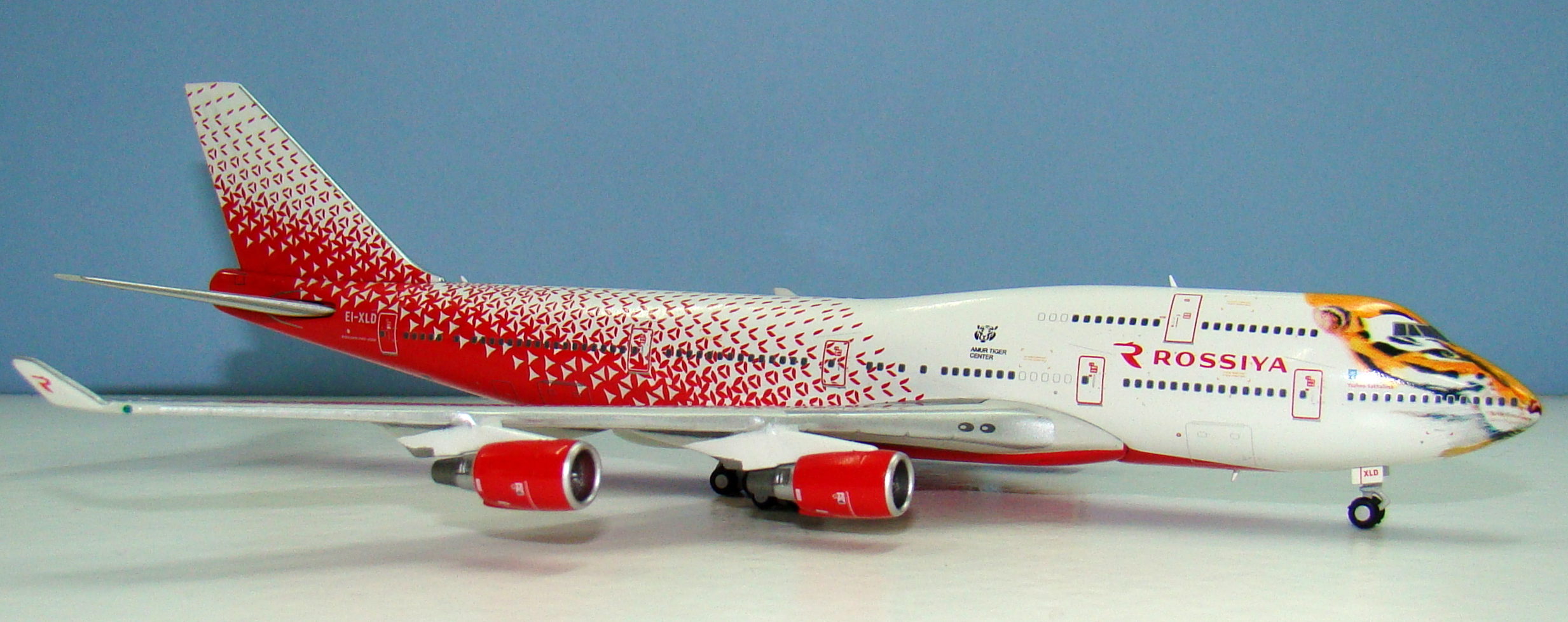 Eye of the Tiger: Rossiya Boeing 747-400 by Gemini Jets – Model