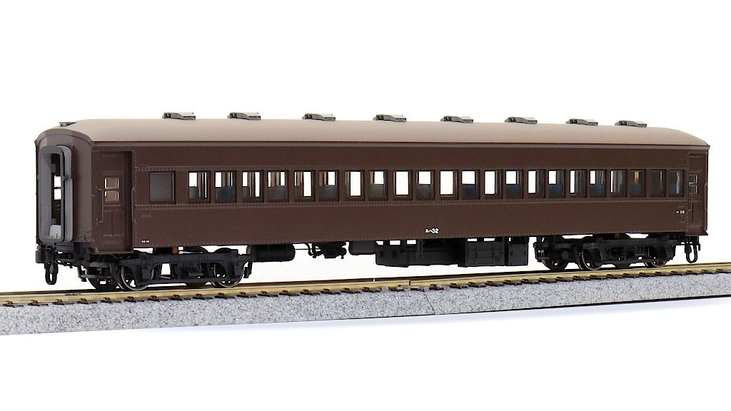 天賞堂 [57059] スハ32形2000番代（EG車）丸屋根 ぶどう色2号 原形扉