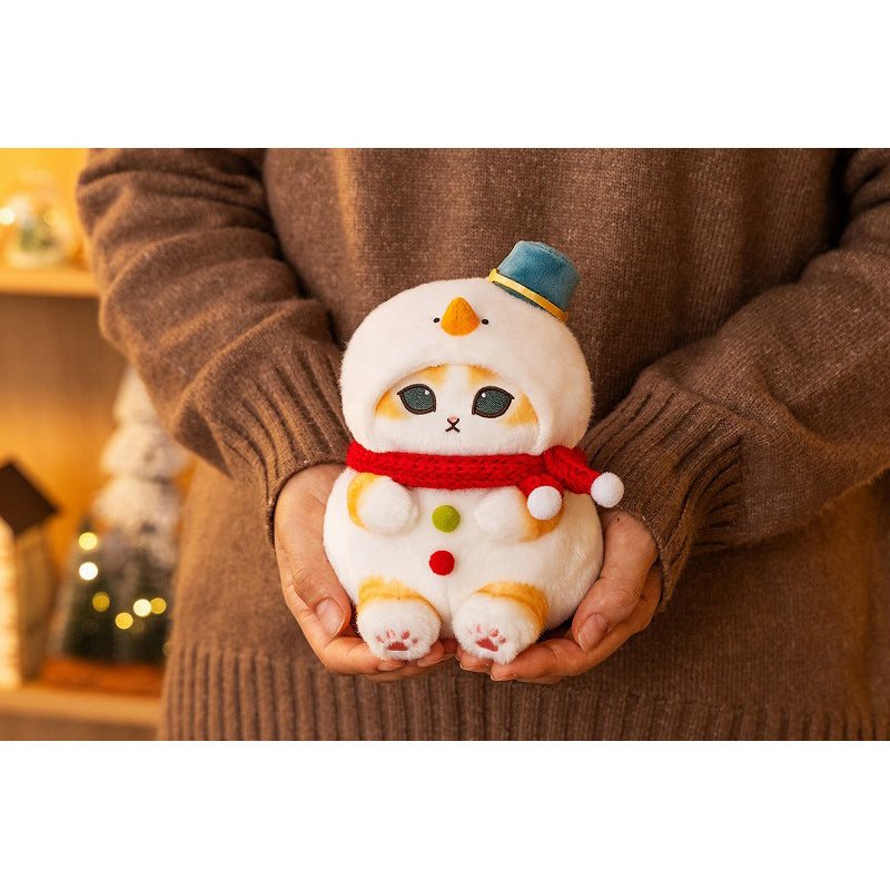 mofusand 雪だるまにゃんぬいぐるみS | mofusandもふもふマーケット