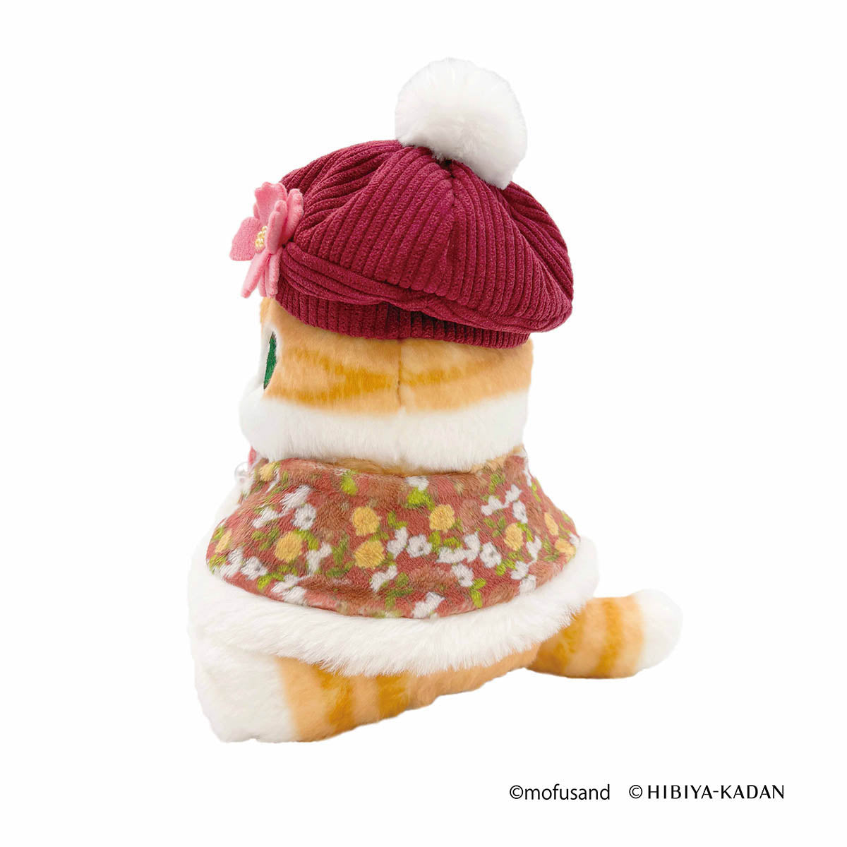 mofusand×日比谷花壇 ぬいぐるみ ケープにゃん(レッド) | mofusand