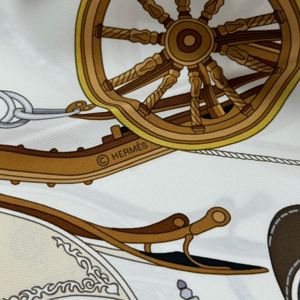 新品未使用】 Hermes エルメス SCARF スカーフ カレ90 《ステイトリー