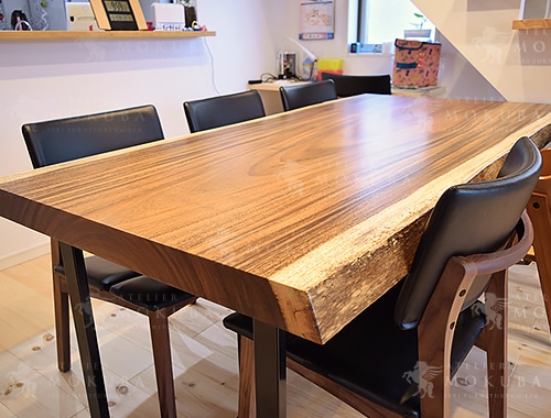 ダイニングテーブルxチェア・ベンチxモンキーポッド【佐賀県 個人住宅