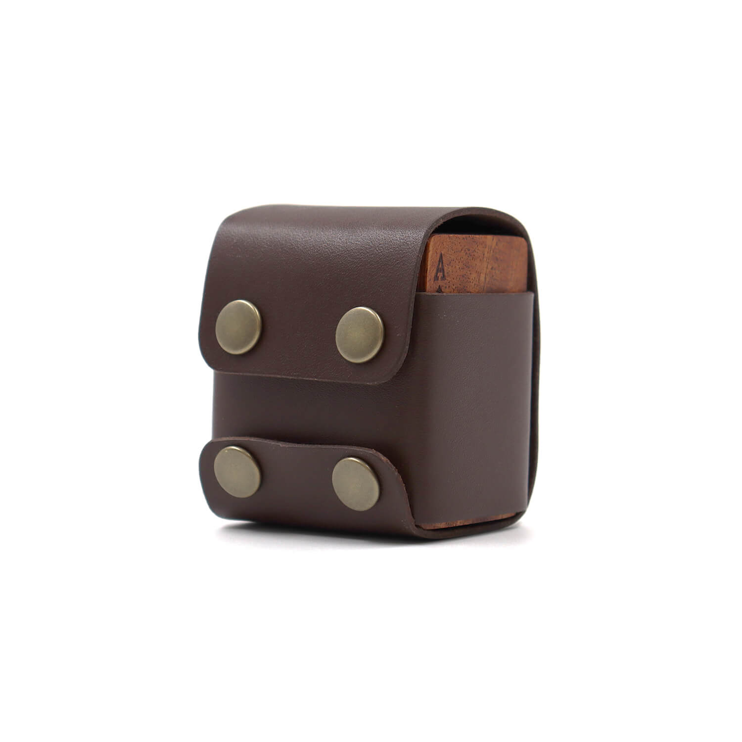 木製のトランプ ミニサイズ アフリカンマホガニー 天然木 雑貨