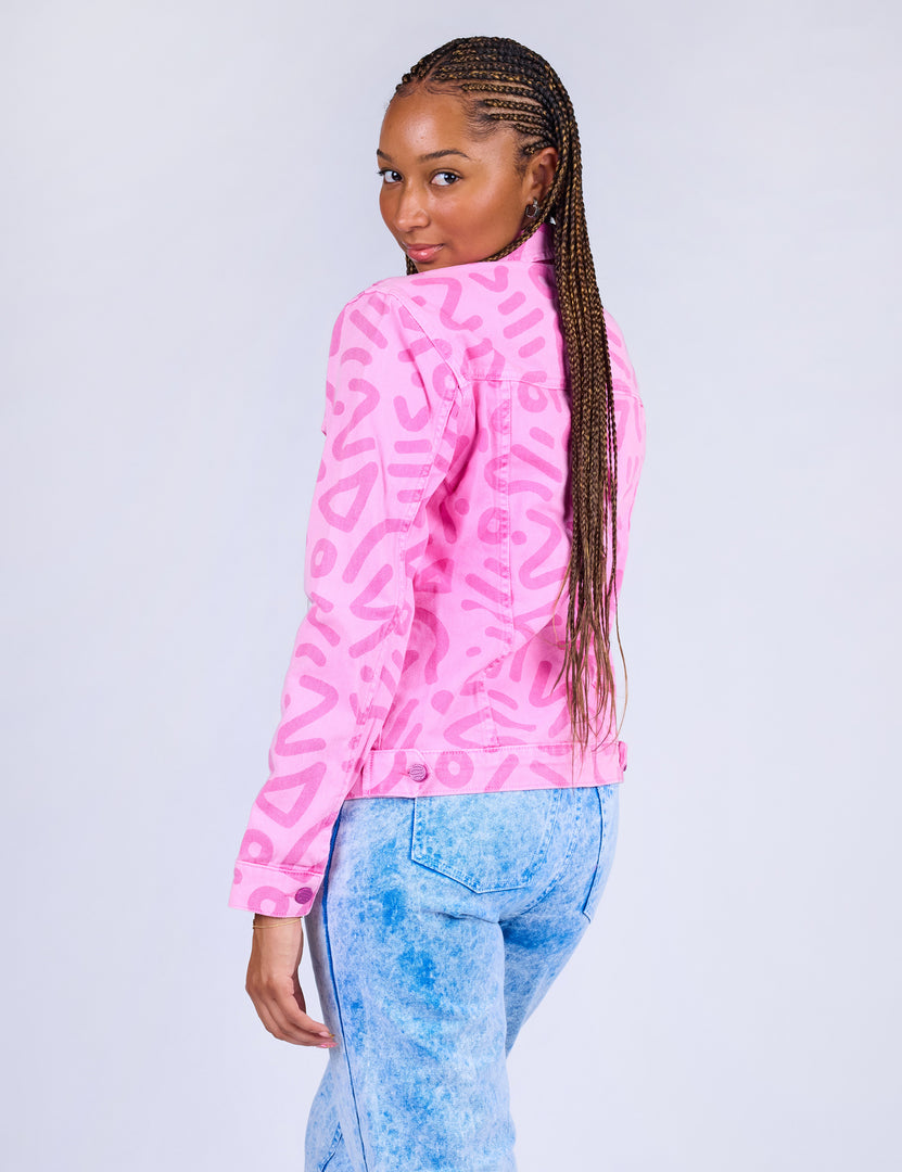 Raspberry Zap Denim Jacket – Mokuyobi