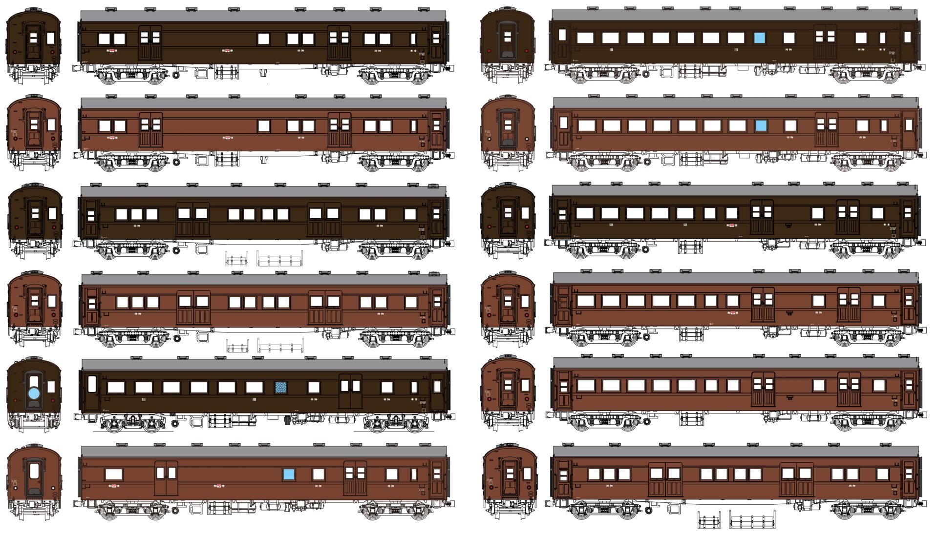 トラムウェイ】(HO)オハ61系（魚腹台枠等）2026年夏頃発売 | モケイテツ