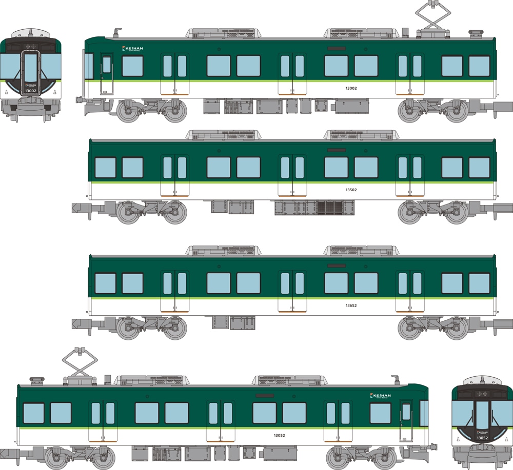 鉄コレ】京阪電車13000系 2021年11月発売 | モケイテツ