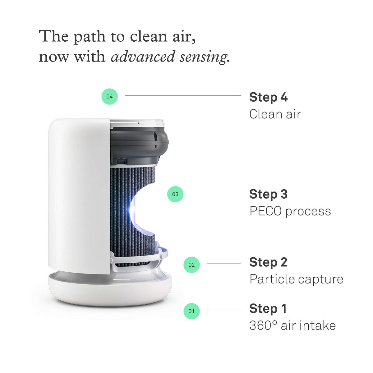 Molekule Air Mini or Mini+ Filter | FDA-cleared PECO-HEPA Tri-Power
