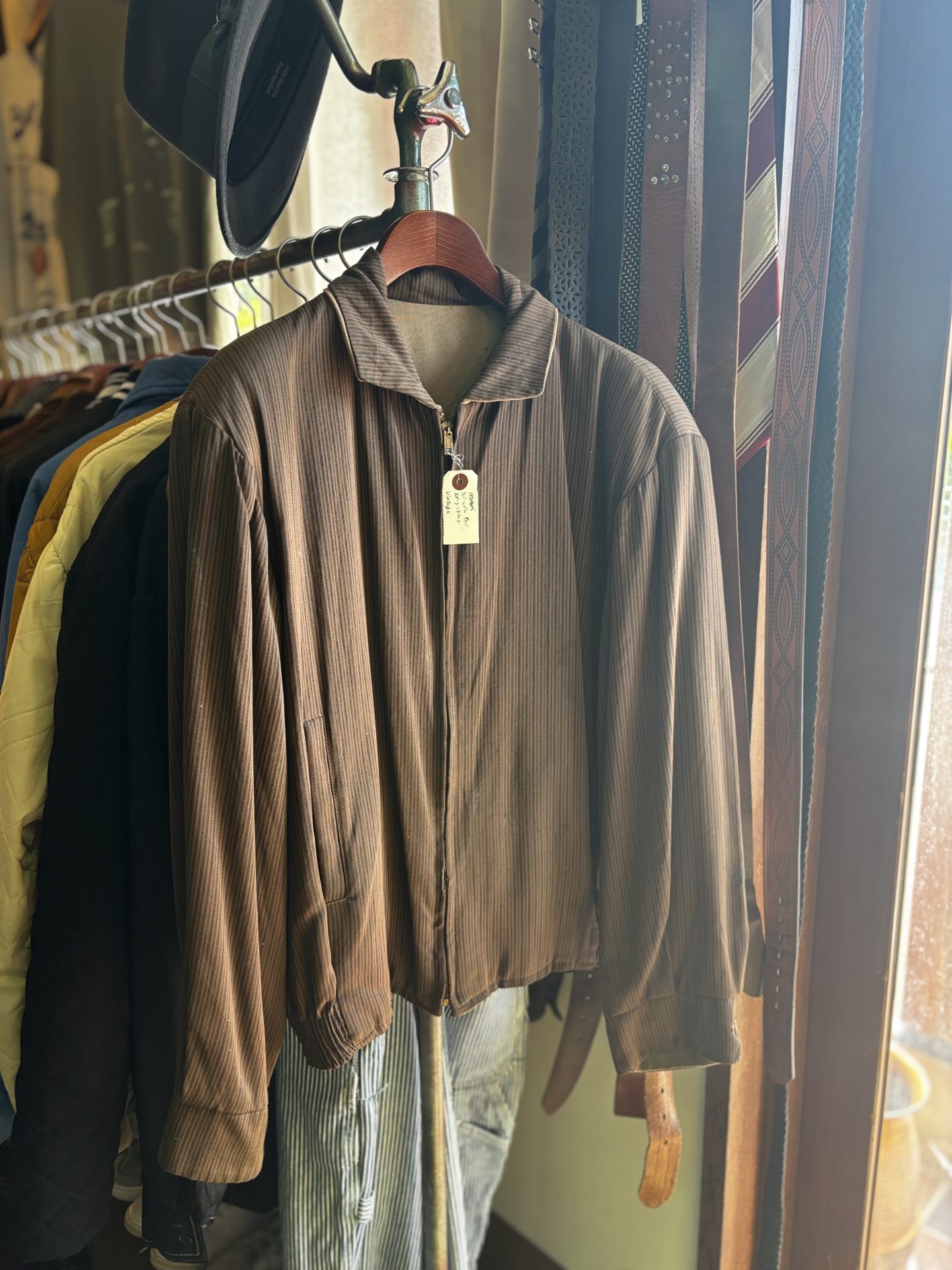 50s レーヨンギャバジンジャケットリバーシブル | USED STORE BUZZIN