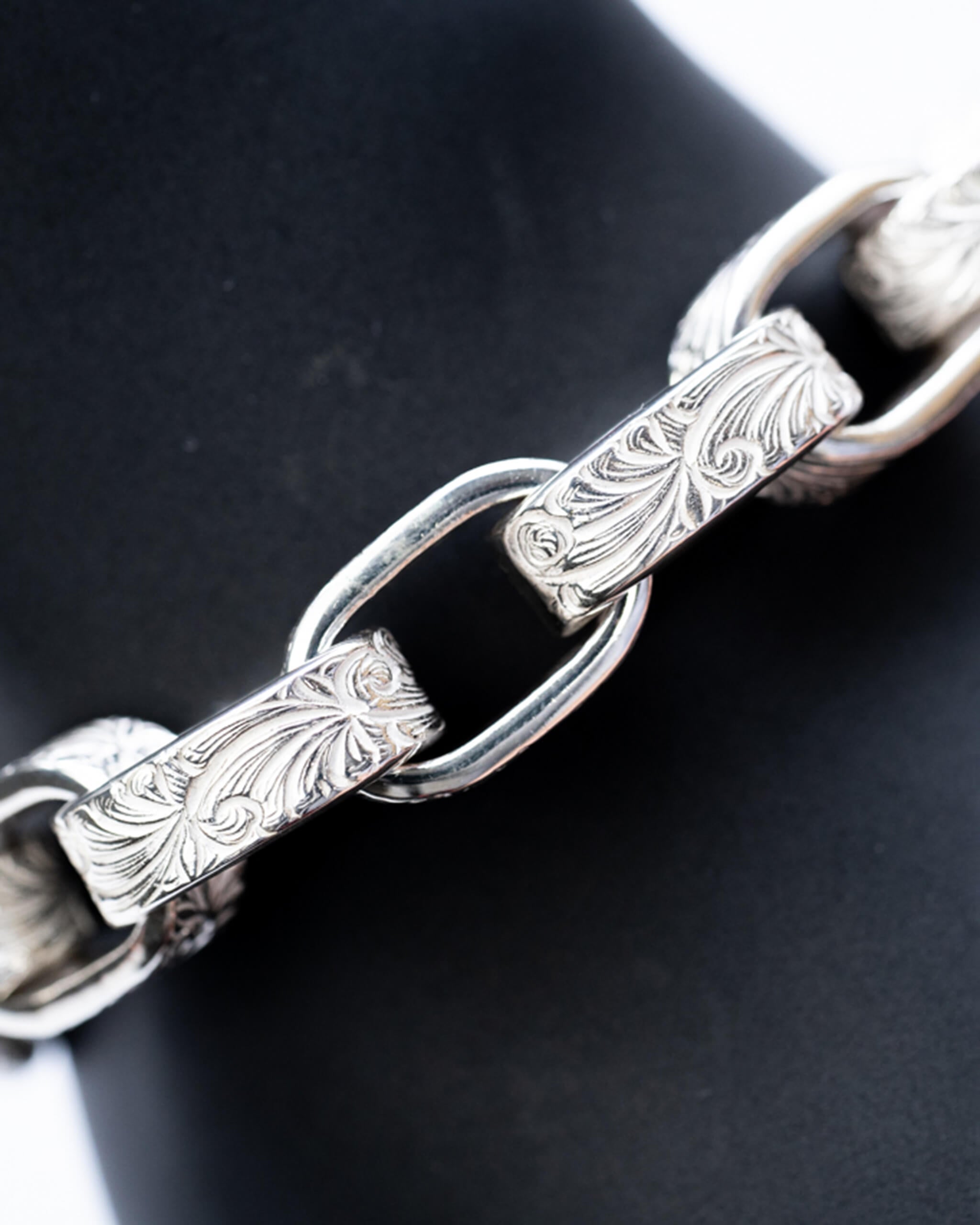 WAKAN SILVER SMITH Arabesque Hopi chain bracelet [BN-079] -MORLS-