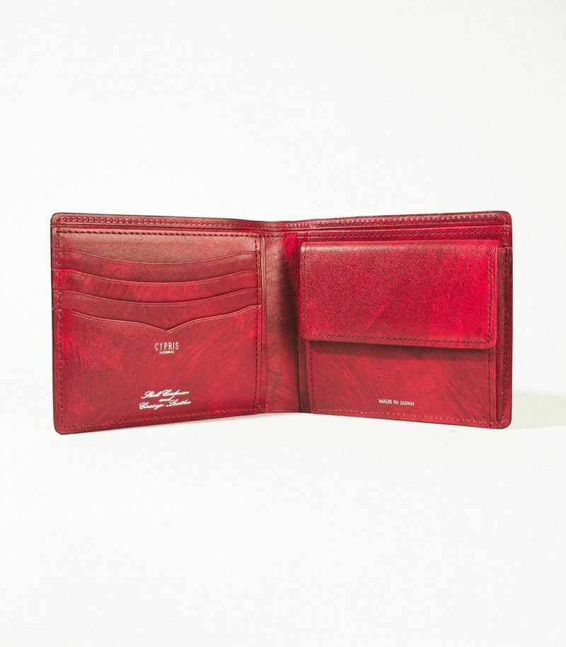 小銭入れ付き札入れ｜コードバン＆シラサギレザー |革製品CYPRIS