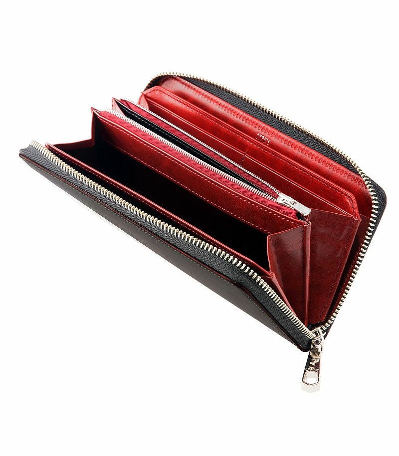 ラウンドファスナー長財布｜ブライドルレザー＆ルーガショルダー