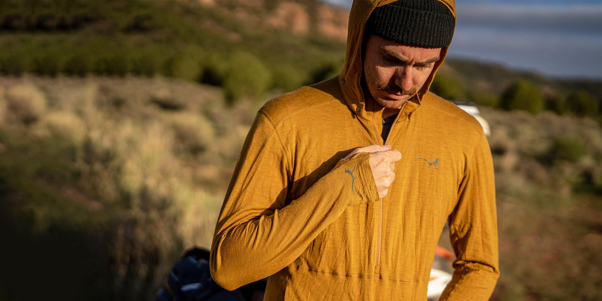 Strata Merino Quarter Zip Thermal Top - Mosko Moto