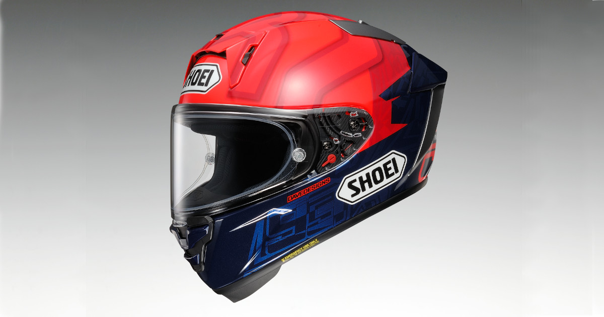SHOEI】「X-Fifteen」にマルケス選手のレプリカモデルを追加 - Moto