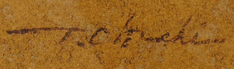 油絵の絵画で小口卓也が描いた柿の絵の油絵「かき」をご購入