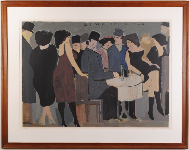 デビット・シュノイヤーがシルクスクリーンの版画で制作した絵画