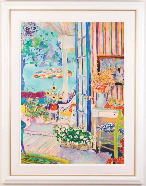 ジェニファー・マークスがシルクスクリーンの版画で制作したインテリア