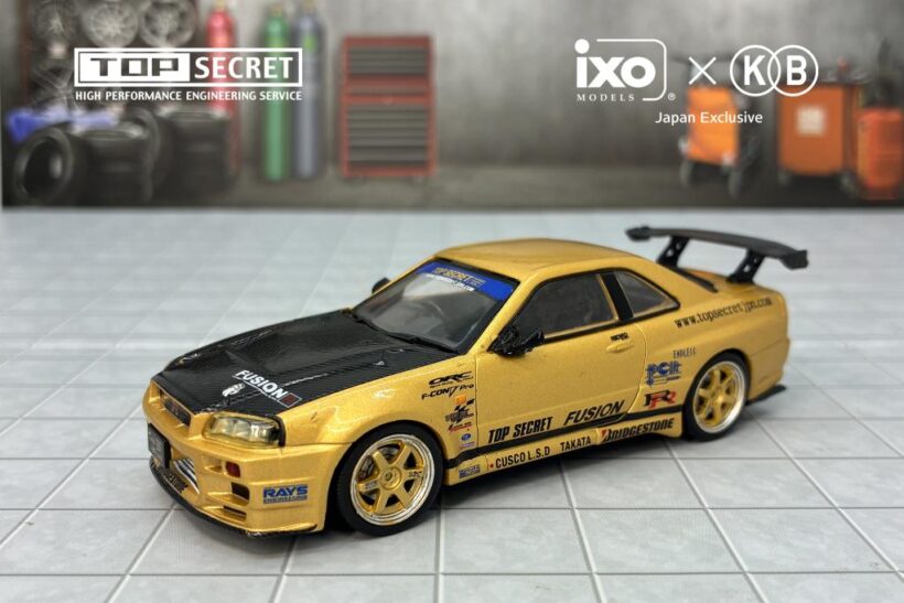 TOP SECRET R34」モデルカーを国際貿易が大阪オートメッセで限定販売