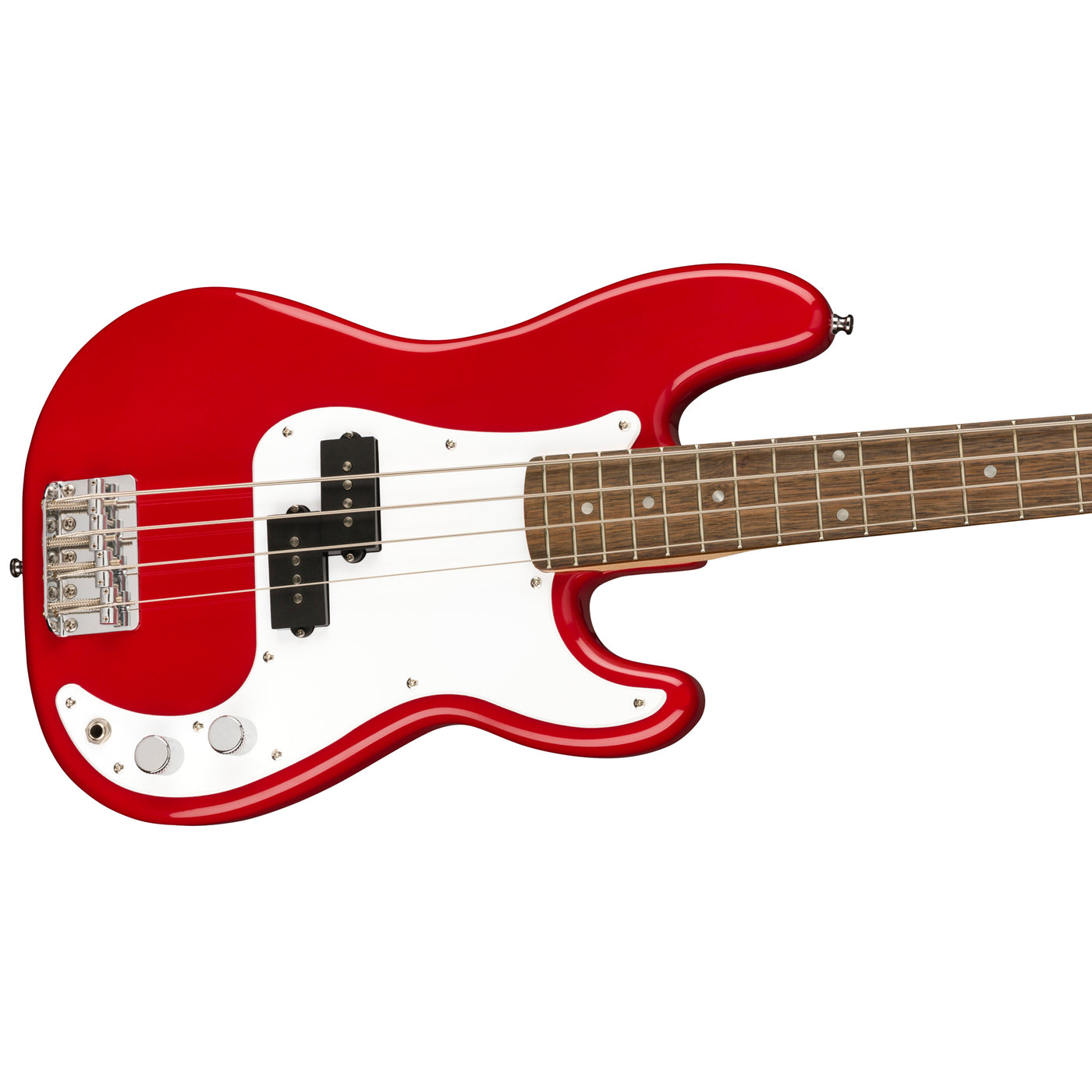 SQUIER MINI P BASS LRL DKR – Motor City Guitar