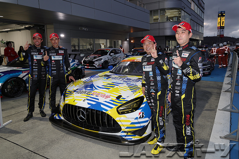 2回の大きなクラッシュで2時間耐久に短縮。中升 ROOKIE AMG GT3が今季3