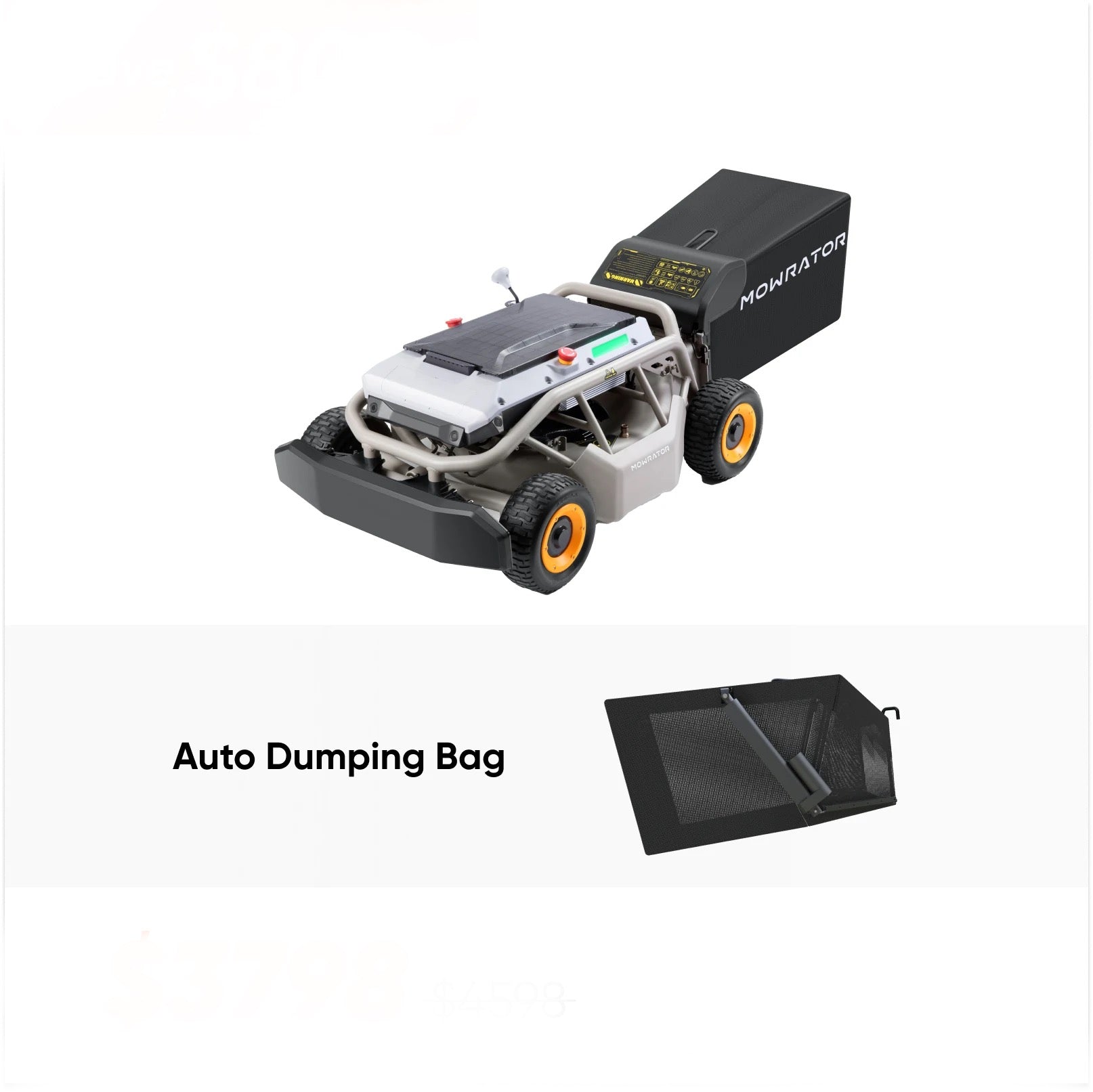 Easy Mow Bundle: S1 4WD 18AH Lawn Mower+Auto Dumping Bag – MOWRATOR