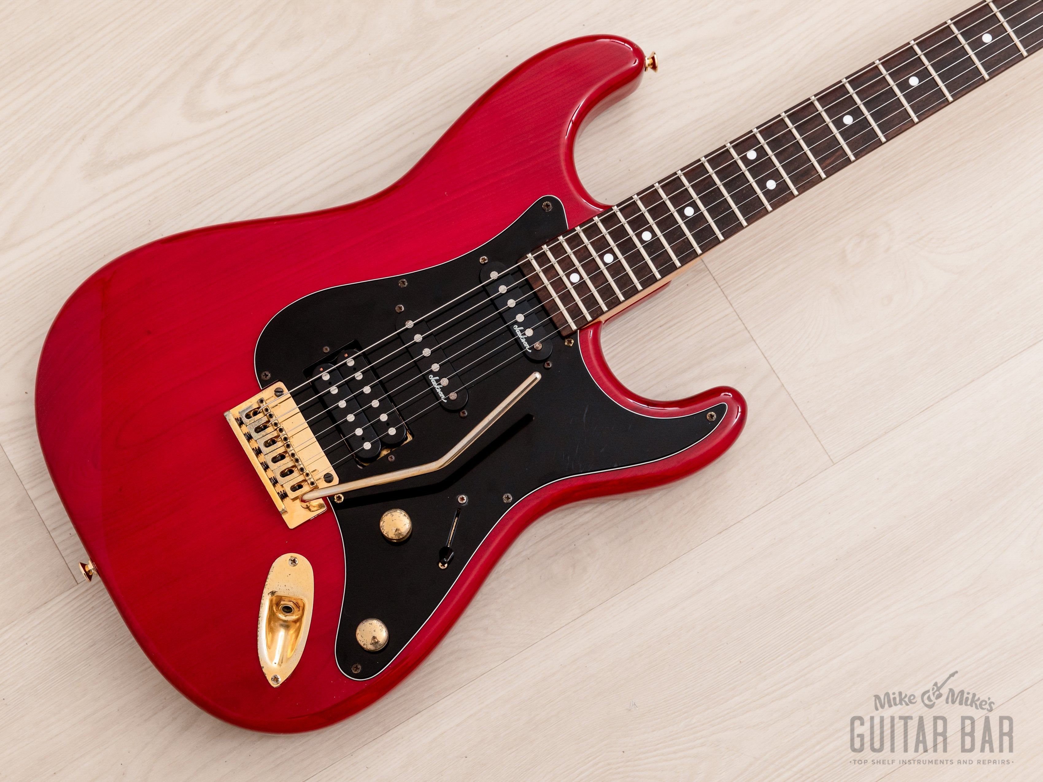 1991 Charvel by Jackson CST-060-SSH Superstrat S-Style See-Through Red