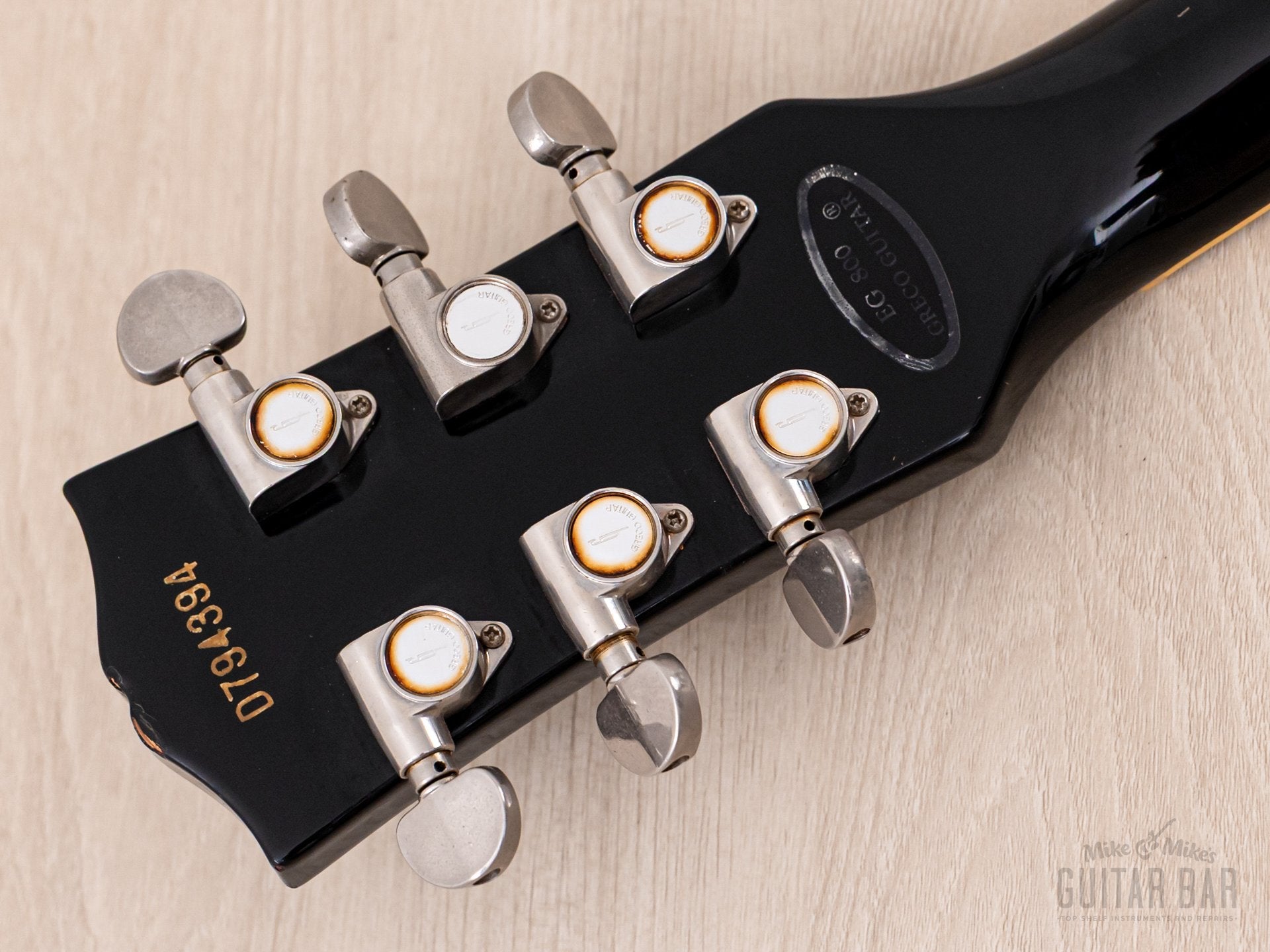 1979 Greco EG800 Standard Vintage Electric Guitar Black w/ Maxon PU-0